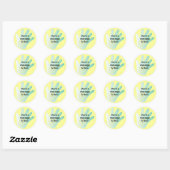 Hand Ronde Sticker (Vel)