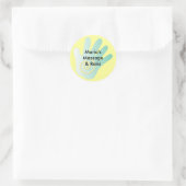 Hand Ronde Sticker (Tas)