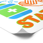 Hand Sanitisatie Station Poster (Hoek)