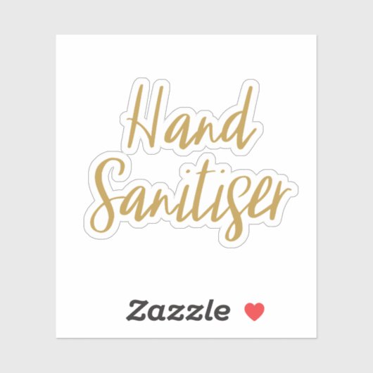 Hand Sanitiser Opslag Sticker (Vel)
