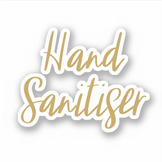 Hand Sanitiser Opslag Sticker (Voorkant)