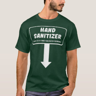 Hand Sanitizer Funny Adult Humor Kerstmis Naugh T-shirt