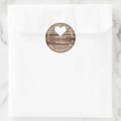 Hand Sanitizer Gunsten Spread Liefde Rustieke Brui Ronde Sticker (Tas)