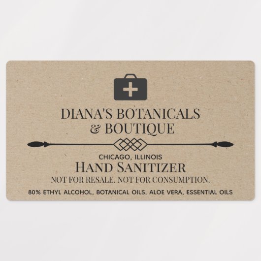 Hand Sanitizer Labels (Design 2)