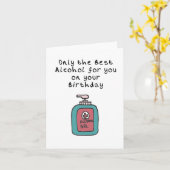 Hand sanitizer Verjaardagskaart Kaart (Gele Bloem)