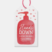 Hand Sanitizer Zeep Kinder Valentijnsdag Cadeaulabel (Voorkant)
