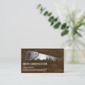 Hand Saw | Metaalhout Visitekaartje (Staand voorkant)