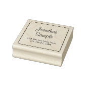 Hand Script Aangepaste Sjabloon Naam Retouradres Rubberstempel (Stempel)