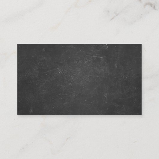 Hand Script Chalkboard Optometrist Visitekaartje (Achterkant)