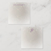 Hand Script Monogram Custom Glamour Sjabloon (Voorkant / Achterkant)