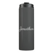 Hand Script Naam Elegant Modern Best Simple Thermosbeker (Voorkant)