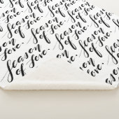 hand script seizoen van liefde sherpa deken (3/4)