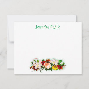 Hand Script Tekst Waterverf Bloemen Art Sjabloon