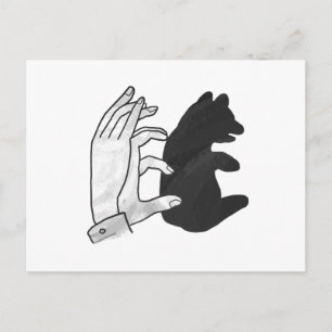 Hand Silhouette Beer Cub Briefkaart
