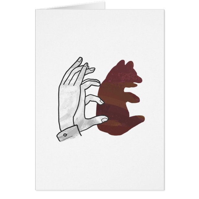 Hand Silhouette Beer Cub Brown (Voorkant)