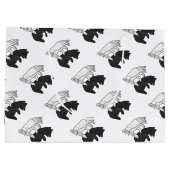 Hand Silhouette Beer Cub Large Cadeautasje (Achterkant)