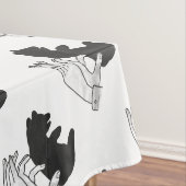 Hand Silhouette Beer Cub Tafelkleed (Voorbeeld)