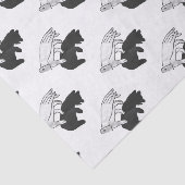 Hand Silhouette Beer Cub Tissuepapier (Detail)
