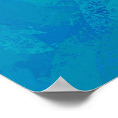 Hand Silhouette Billy Goat Blue Poster (Hoek)