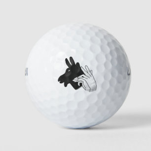 Hand Silhouette Billy Goat Gray Golfballen