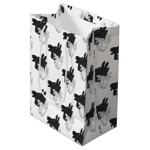 Hand Silhouette Billy Goat Gray Medium Cadeauzakje