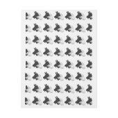 Hand Silhouette Billy Goat Gray Omwikkelbaar Adreslabel (Vel)