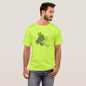 Hand Silhouette Billy Goat Gray T-shirt (Voorkant volledig)