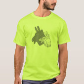 Hand Silhouette Billy Goat Gray T-shirt (Voorkant)
