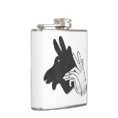 Hand Silhouette Billy Goat Heupfles (Rechts)