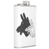 Hand Silhouette Billy Goat Heupfles (Rechts)