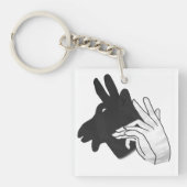 Hand Silhouette Billy Goat Sleutelhanger (voorkant)