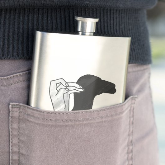 Hand Silhouette Camel Flacon (Voorbeeld)