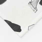 Hand Silhouette Camel Fleece Deken (Hoek)