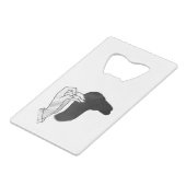 Hand Silhouette Camel Kredietkaart Flessenopener (Achterkant Gekanteld)