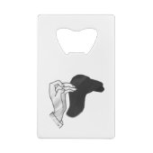 Hand Silhouette Camel Kredietkaart Flessenopener (Achterkant)