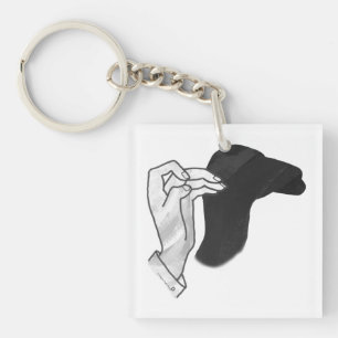 Hand Silhouette Camel Sleutelhanger