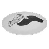 Hand Silhouette Camel Snijplank (Hoek)