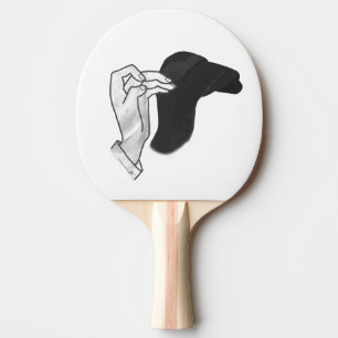Hand Silhouette Camel Tafeltennisbatje