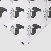 Hand Silhouette Camel Tissuepapier (Detail)