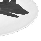 Hand Silhouette Dog Snijplank (Hoek)