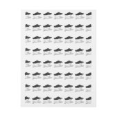 Hand Silhouette Duck Adreslabel Wikkel (Vel)