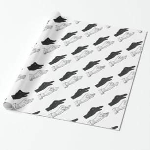 Hand Silhouette Duck Cadeaupapier