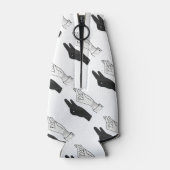 Hand Silhouette Duck Flesjeskoeler (Achterkant)