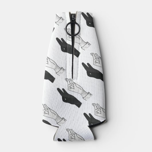 Hand Silhouette Duck Flesjeskoeler (Achterkant)