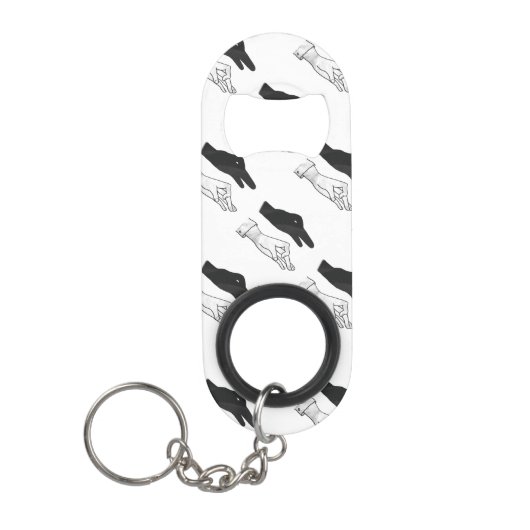 Hand Silhouette Duck Mini Flessenopener (Voorkant)