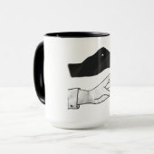 Hand Silhouette Duck Mok (Voorkant links)