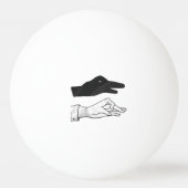 Hand Silhouette Duck Pingpongballen (Achterkant)