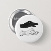 Hand Silhouette Duck Ronde Button 5,7 Cm (Voorkant /achterkant)