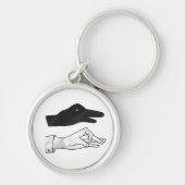 Hand Silhouette Duck Sleutelhanger (Voorkant)