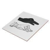 Hand Silhouette Duck Tegeltje (Zijkant)
